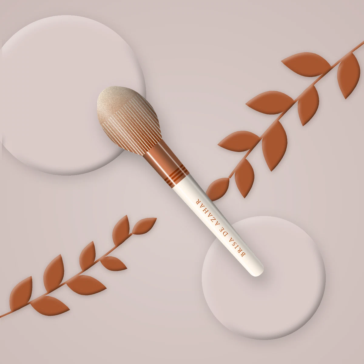 Brosse ventilée Mar Azul en bois de poirier – Brisa de Azahar, photo d'ambiance