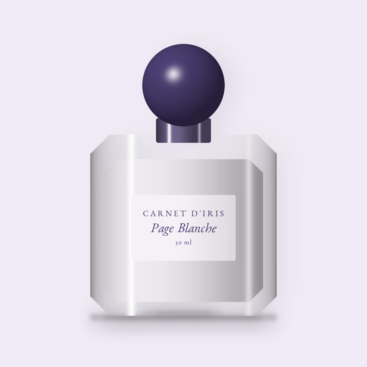 Parfum Page Blanche espiègle – Carnet d'Iris, flacon 30 ml