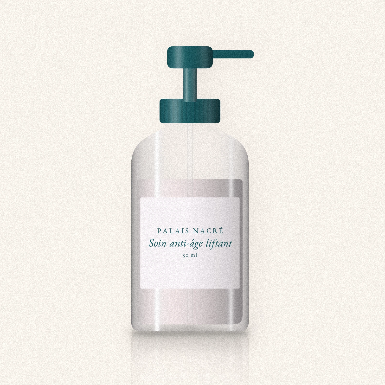 Soin anti-âge liftant à l'huile d'argan – Palais Nacré, flacon-pompe 50 ml