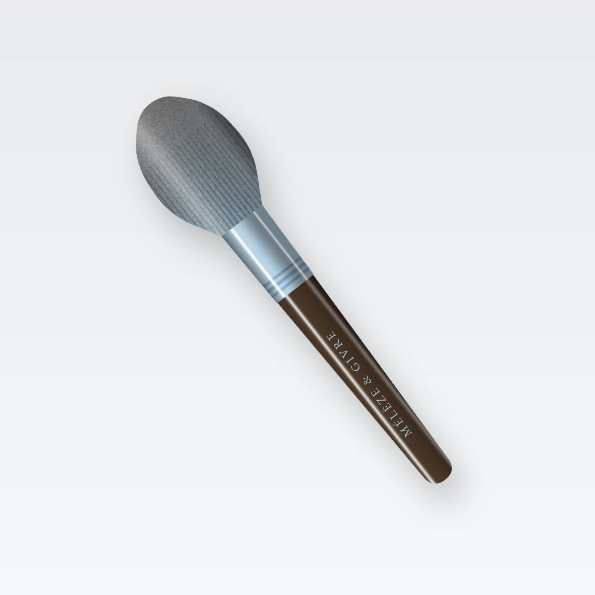 Brosse à cheveux Sève d'Érable en bois d'olivier – Mélèze & Givre, vue de face