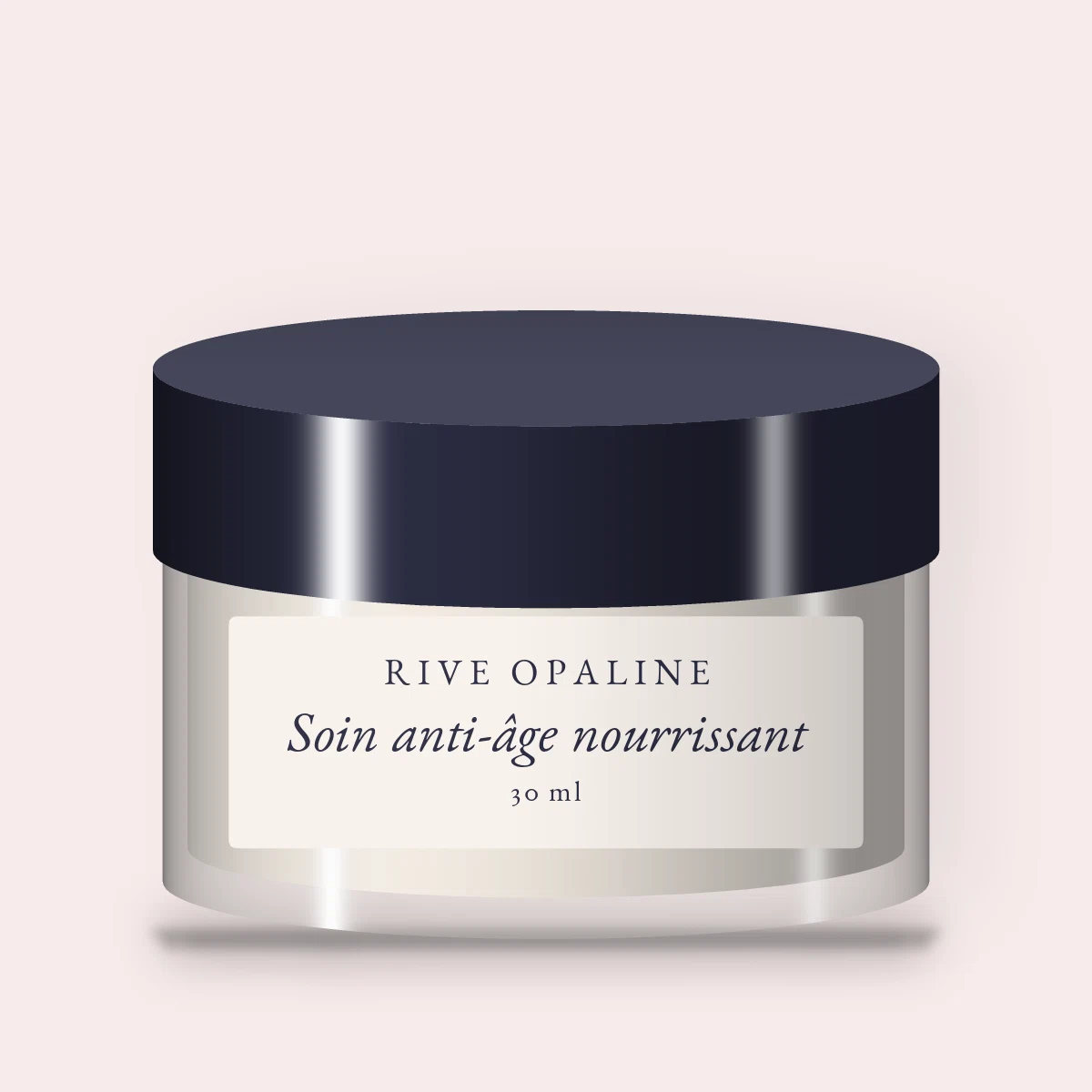 Soin anti-âge nourrissant au squalane – Rive Opaline, pot 30 ml