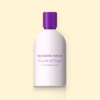 Fond de teint Sucre d'Orge au thé vert – Bonbon Néon, flacon 35 ml, teinte 17 Caramel clair
