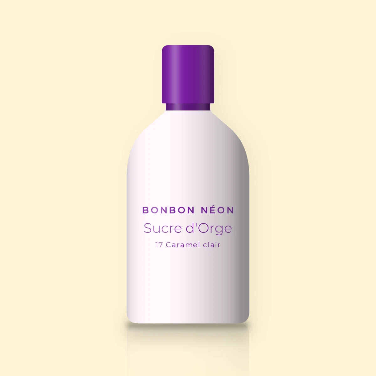 Fond de teint Sucre d'Orge au thé vert – Bonbon Néon, flacon 35 ml, teinte 17 Caramel clair