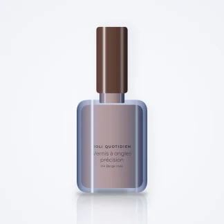 Vernis à ongles précision à l'huile de ricin – Joli Quotidien, flacon 5 ml, teinte 04 Beige rosé