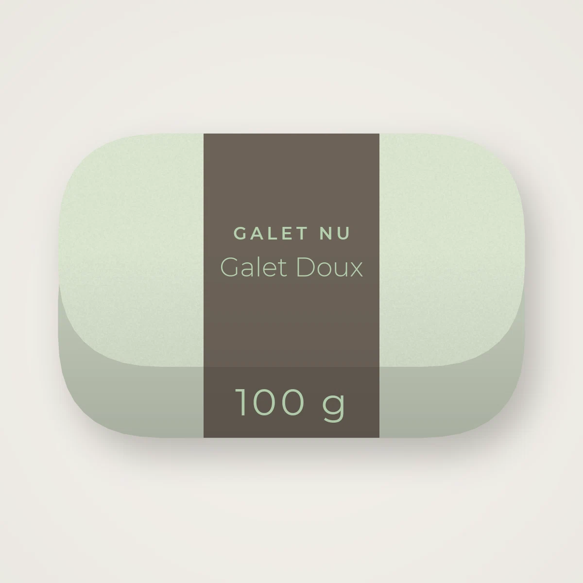 Savon Galet Doux à l'huile de sésame – Galet Nu, pain 100 g