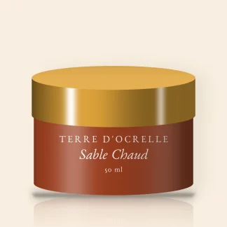 Sable Chaud crème hydratante veloutée – Terre d'Ocrelle, pot 50 ml