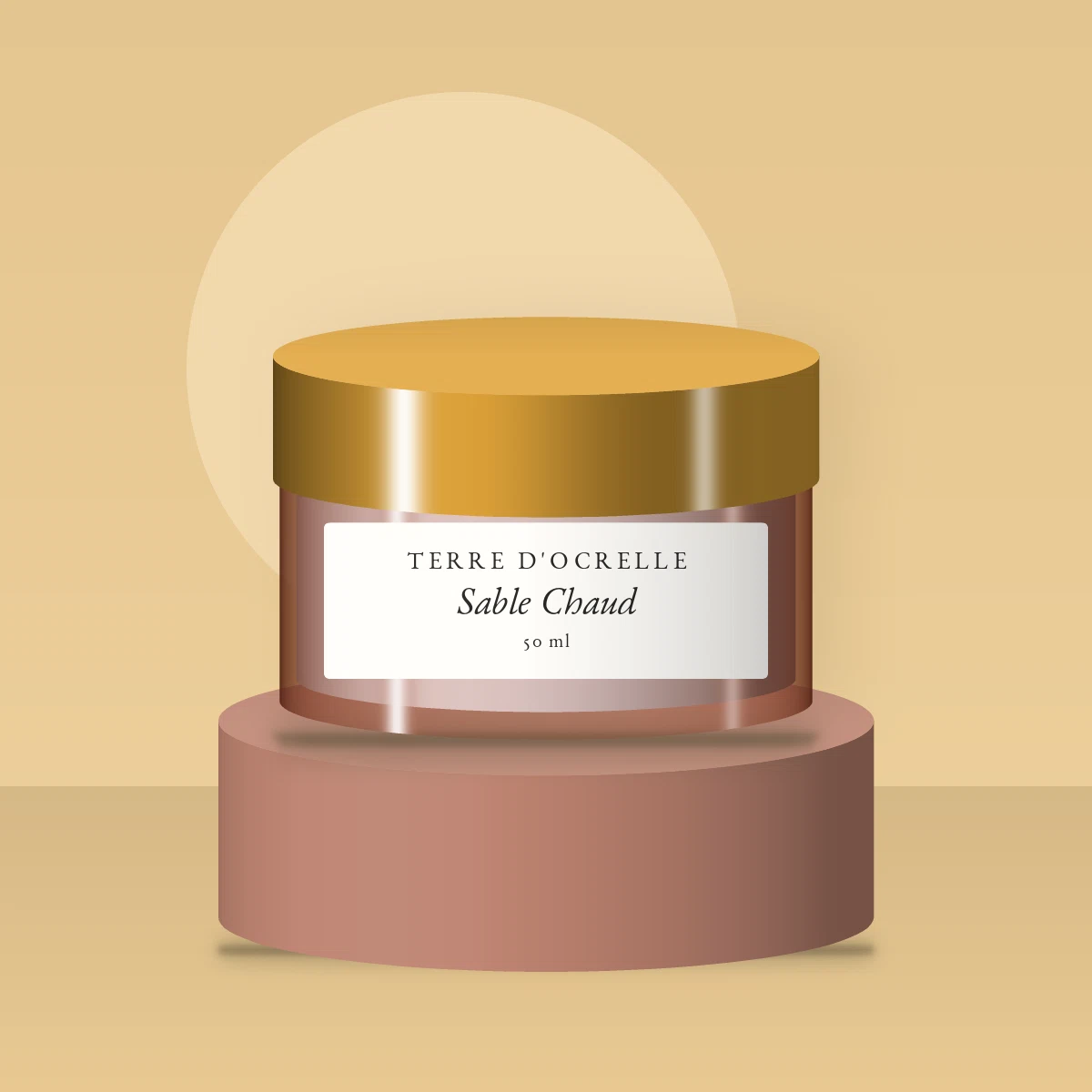 Sable Chaud crème hydratante veloutée – Terre d'Ocrelle, photo d'ambiance