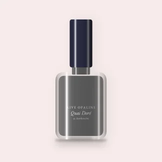 Vernis à ongles ultra-résistant Quai Doré – Rive Opaline, flacon 10 ml, teinte 32 Anthracite