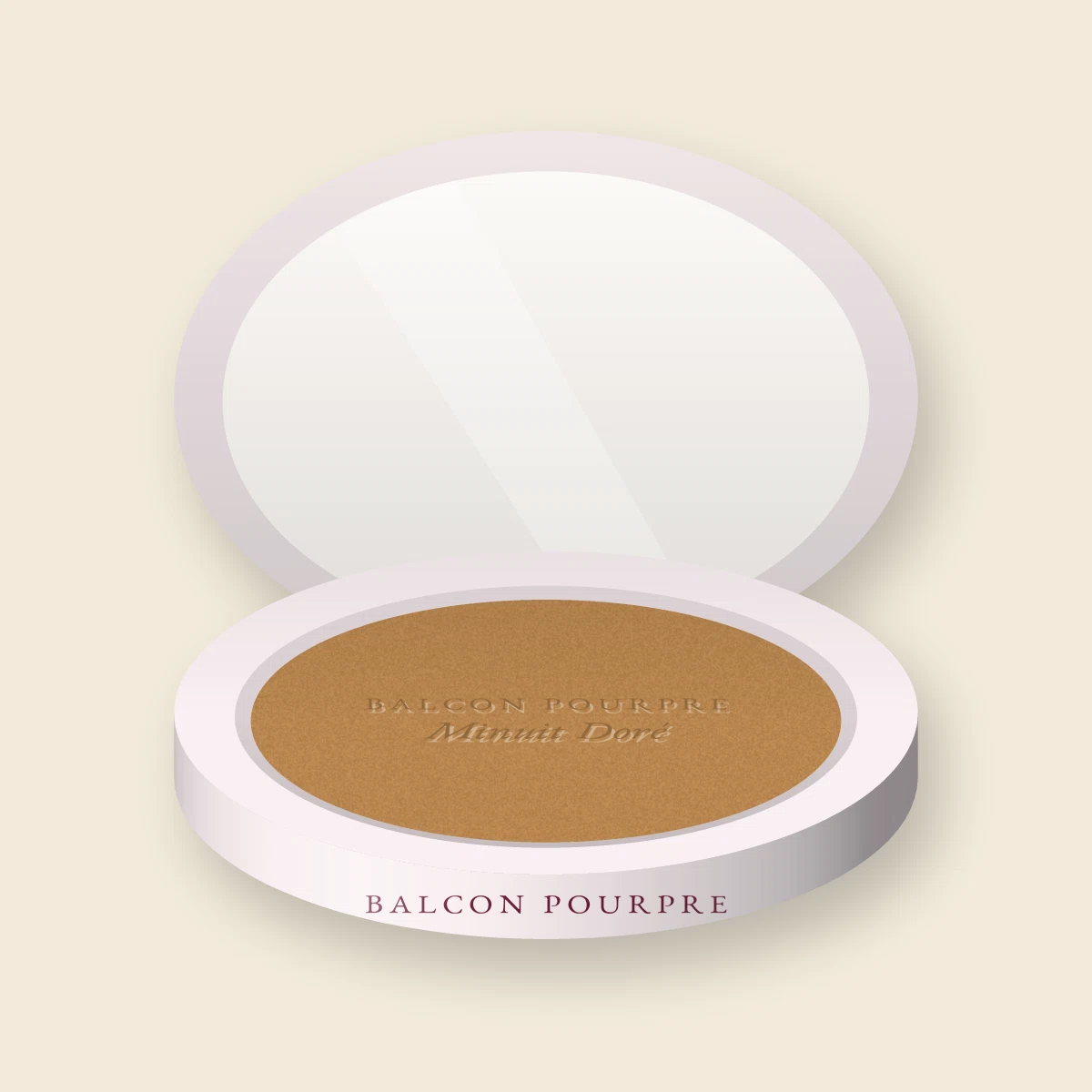 Enlumineur Minuit Doré à l'huile de camélia – Balcon Pourpre, boîtier 7 g, teinte Bronze doré