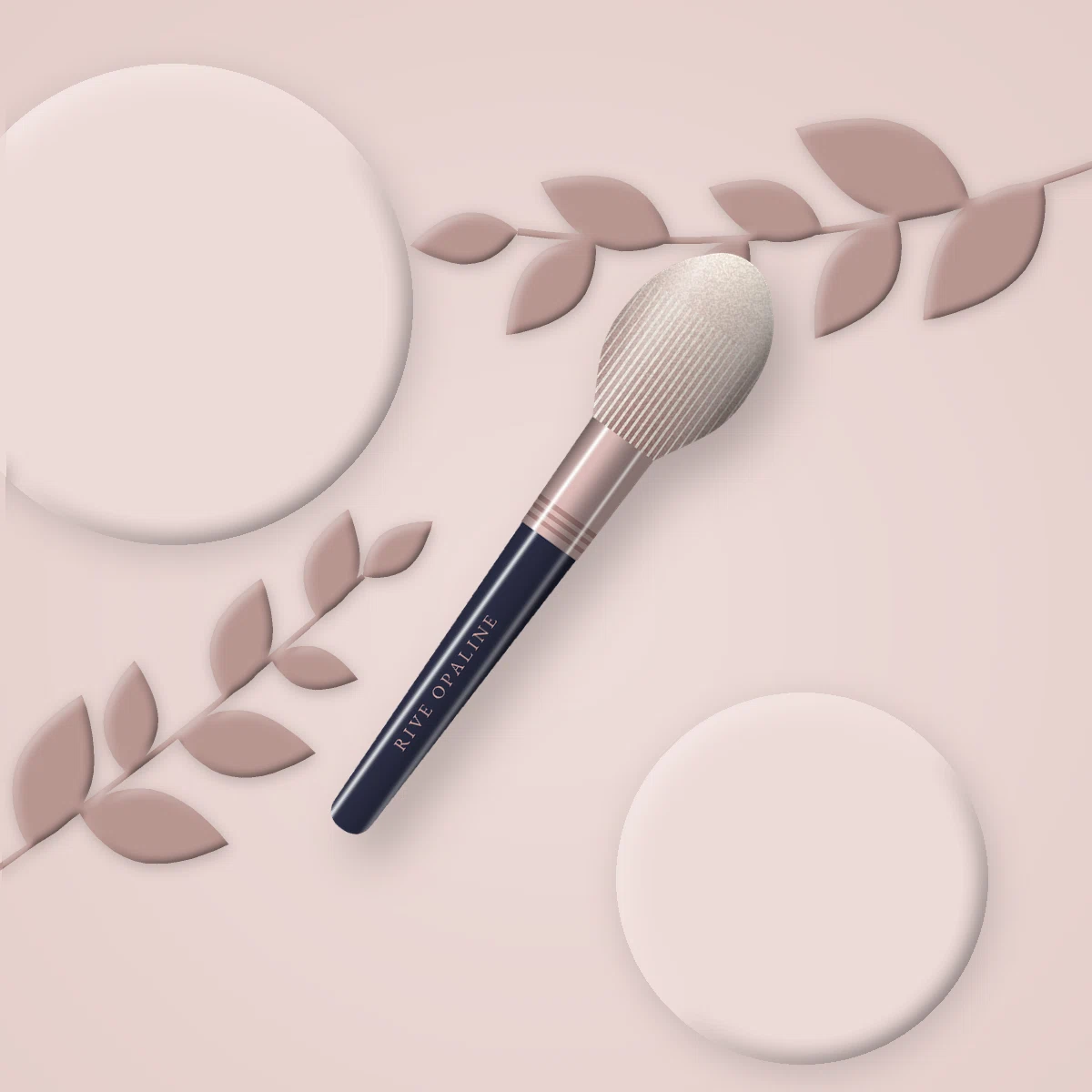 Pinceau enlumineur aux fibres bicolores – Rive Opaline, photo d'ambiance