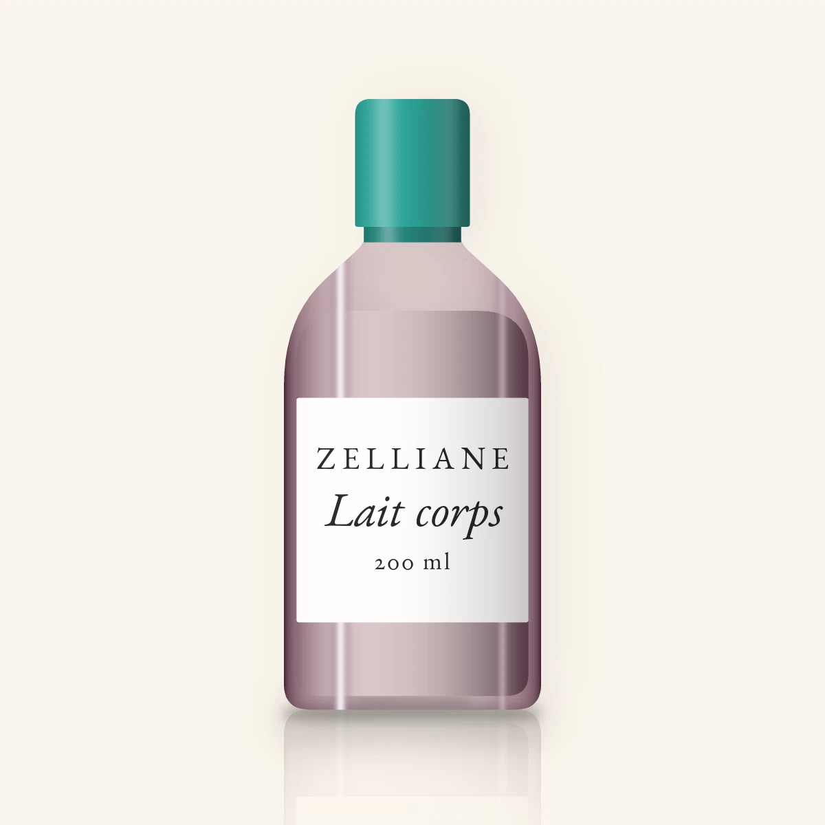 Lait corps hydratation intense à la niacinamide – Zelliane, flacon 200 ml