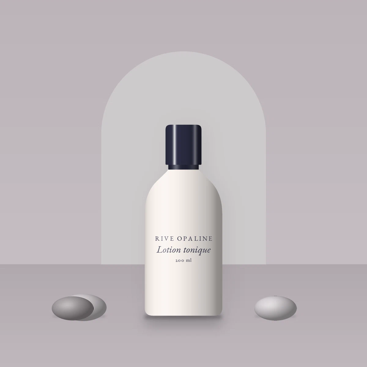 Lotion tonique rafraîchissante à l'acide lactique – Rive Opaline, photo d'ambiance