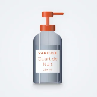 Gel douche Quart de Nuit à l'huile de noisette – Vareuse, flacon-pompe 250 ml