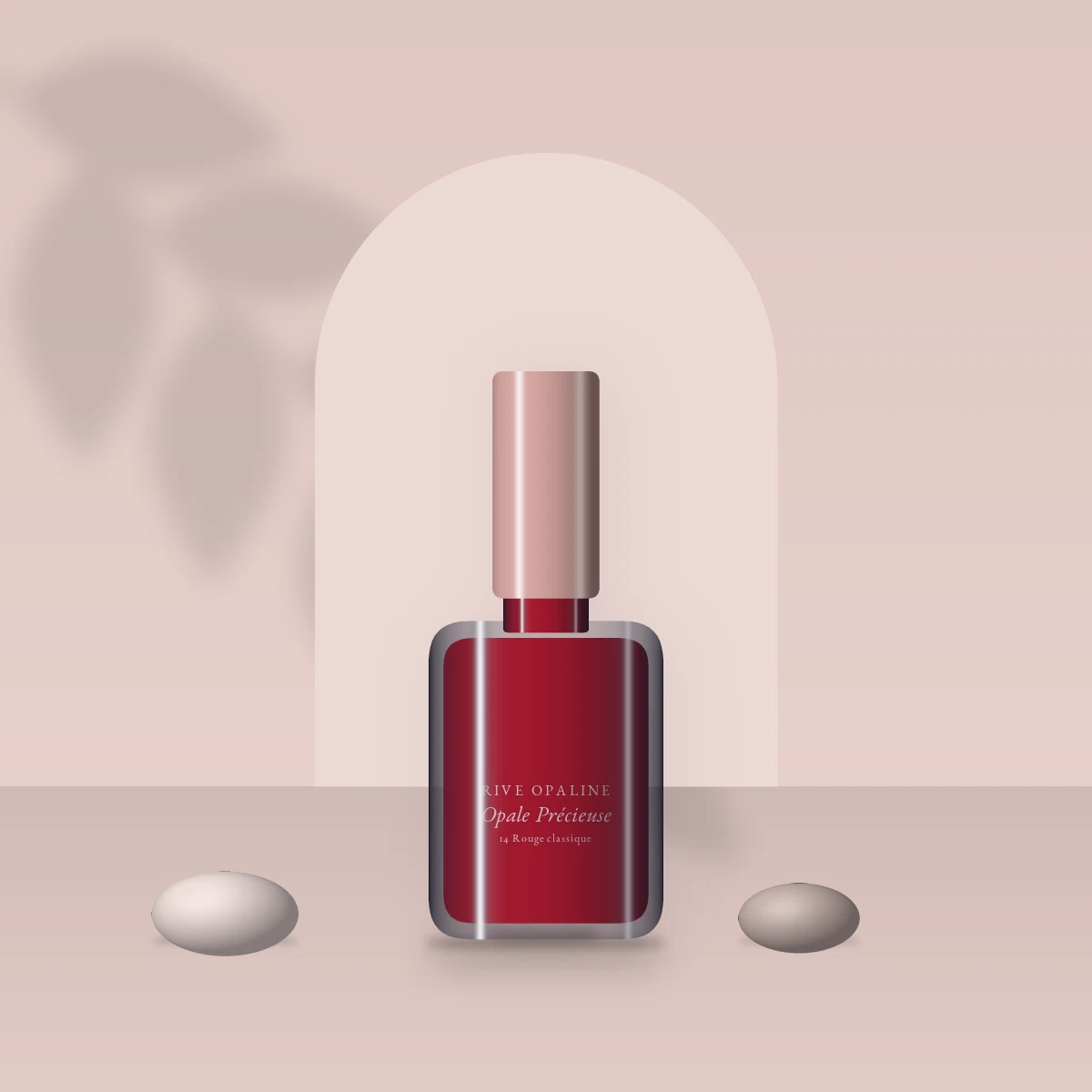 Vernis à ongles ultra-couvrant Opale Précieuse – Rive Opaline, photo d'ambiance