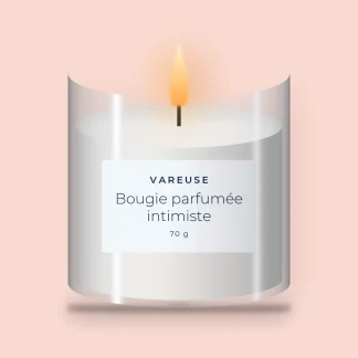 Bougie parfumée intimiste au cyprès – Vareuse, pot en verre 70 g