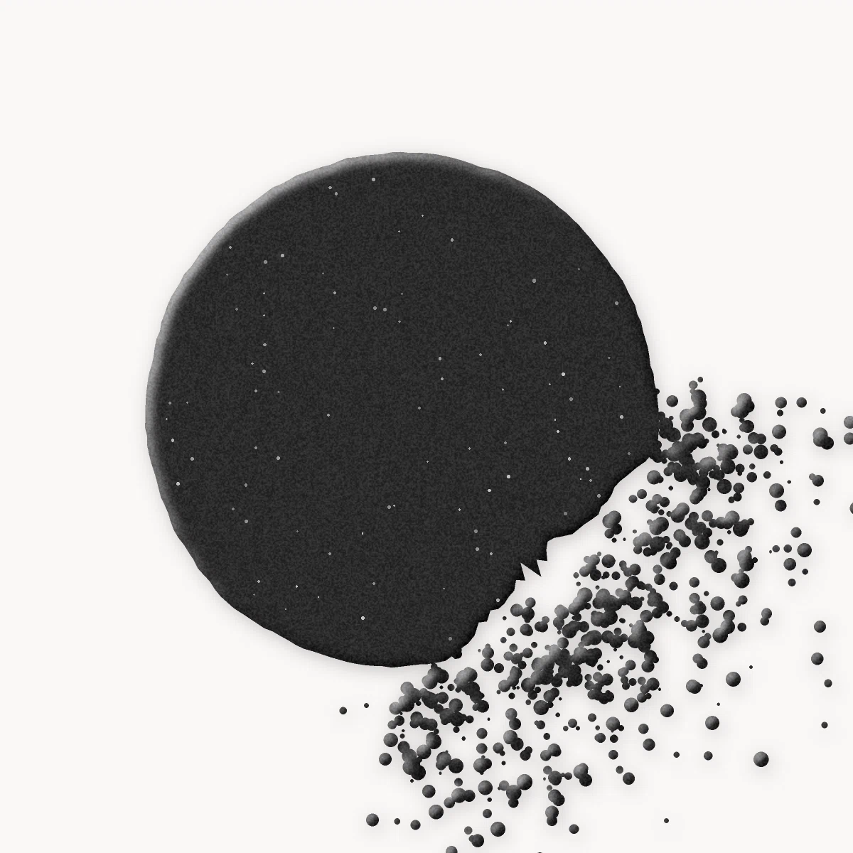 Pinceau Encre Sumi kabuki – Yukimori, matière déposée au pinceau