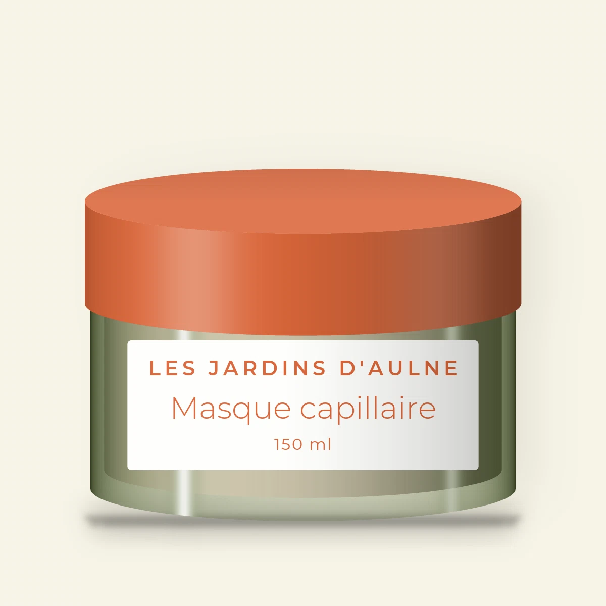 Masque capillaire disciplinant au beurre de karité – Les Jardins d'Aulne, pot 150 ml