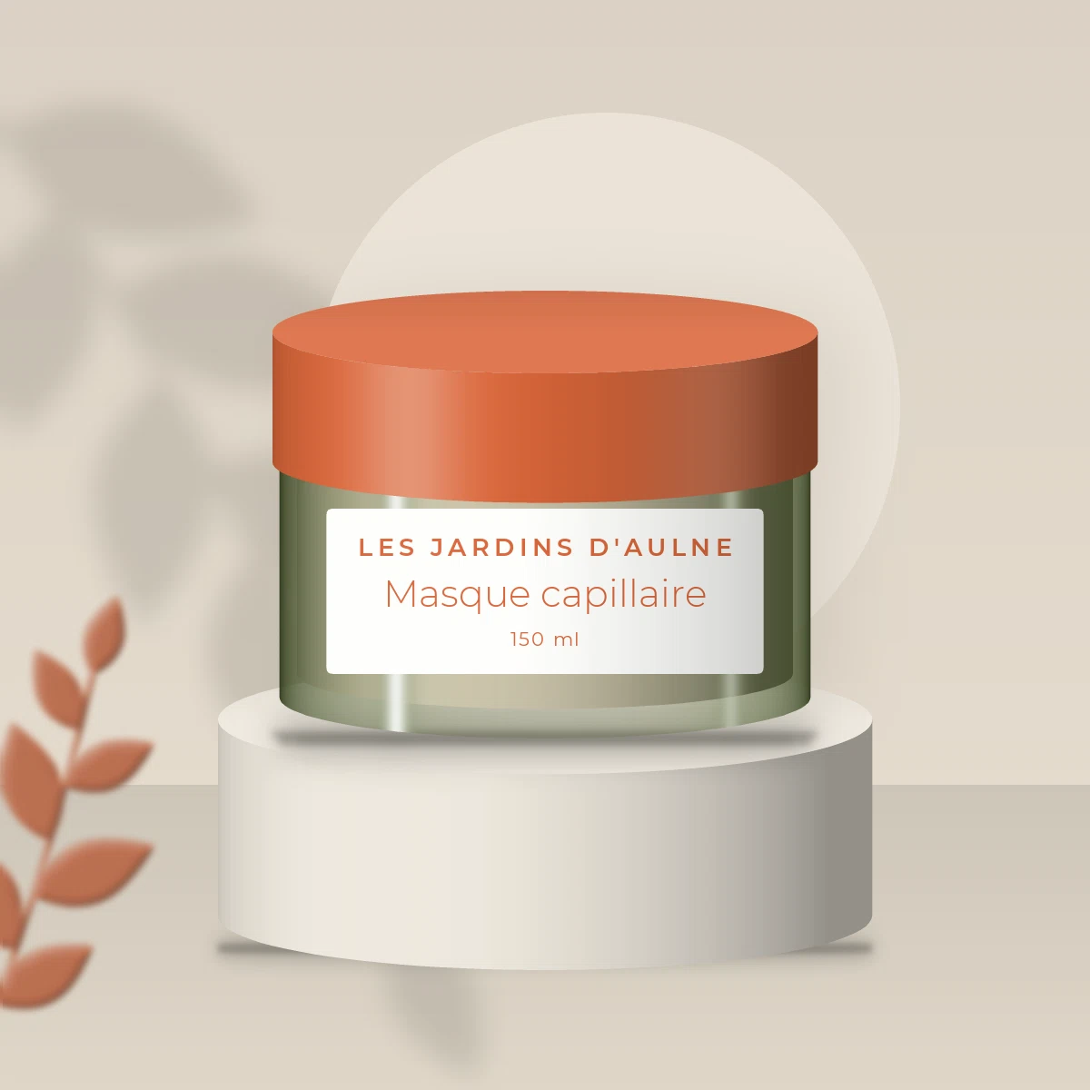 Masque capillaire disciplinant au beurre de karité – Les Jardins d'Aulne, photo d'ambiance