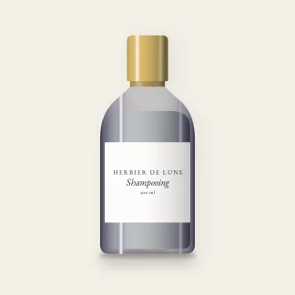 Shampooing protection couleur à l'eau de coco – Herbier de Lune, flacon 500 ml