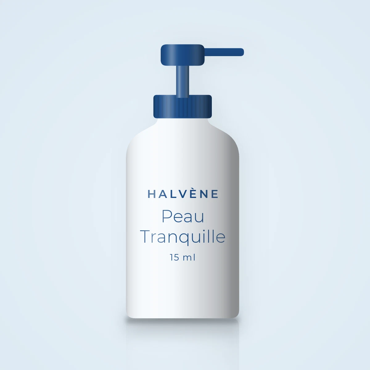 Peau Tranquille sérum apaisant – Halvène, flacon-pompe 15 ml