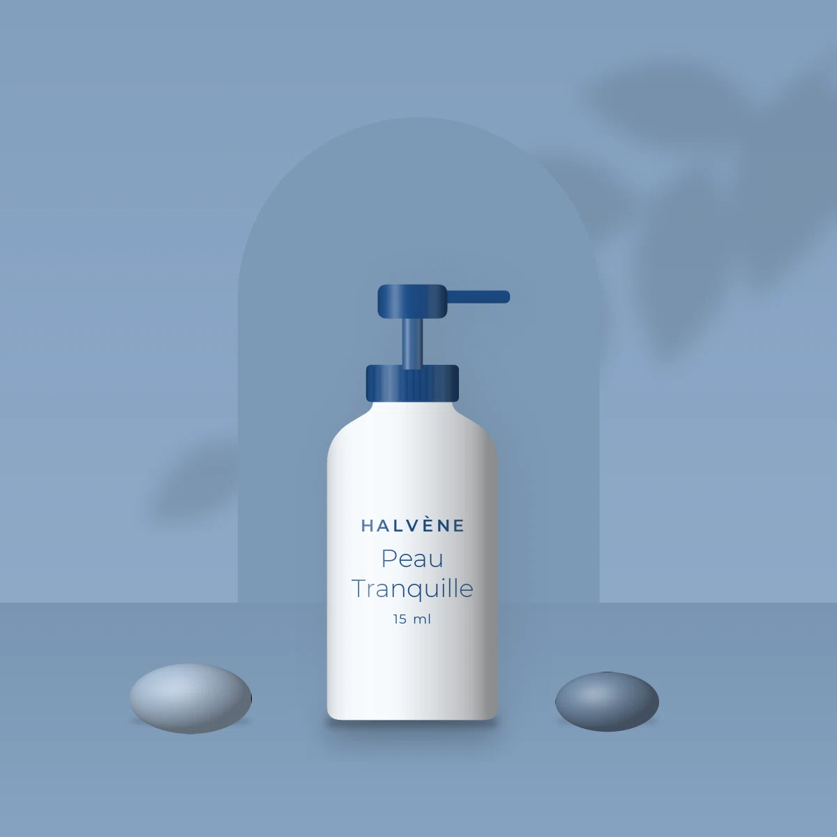 Peau Tranquille sérum apaisant – Halvène, photo d'ambiance