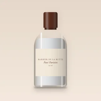 Shampooing Pavé Parisien à l'eau de rose – Barbier de la Butte, flacon 250 ml