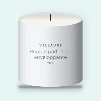 Bougie parfumée enveloppante au pamplemousse – Vellaure, pot en verre 70 g