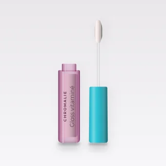 Gloss vitaminé au beurre de murumuru – Chromalie, flacon applicateur 4 ml, teinte 01 Cristal