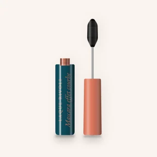 Mascara effet courbe au bambou – Laque Rivoli, flacon et brosse 10 ml, teinte Noir intense