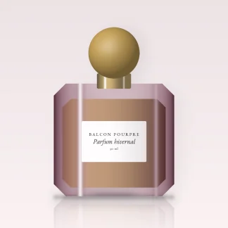 Parfum hivernal à la sauge sclarée pour homme – Balcon Pourpre, flacon 30 ml