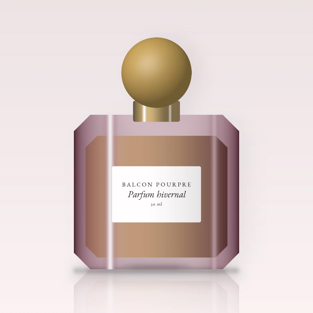 Parfum hivernal à la sauge sclarée pour homme – Balcon Pourpre, flacon 30 ml