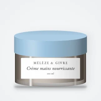 Crème mains nourrissante au beurre de murumuru – Mélèze & Givre, pot 100 ml