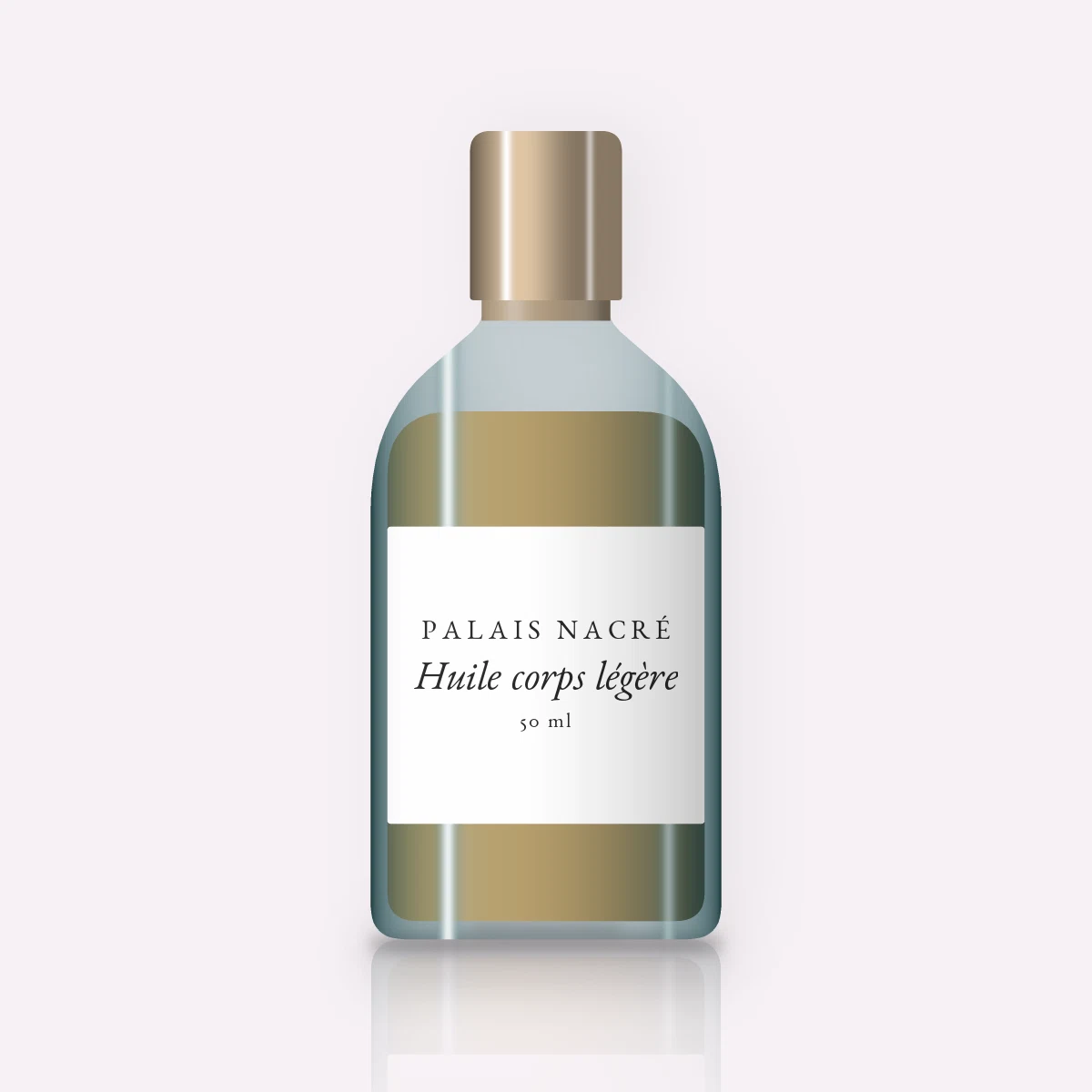 Huile corps légère à la noix de coco – Palais Nacré, flacon 50 ml