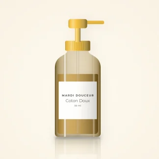 Huile capillaire de soin Coton Doux – Mardi Douceur, flacon-pompe 50 ml