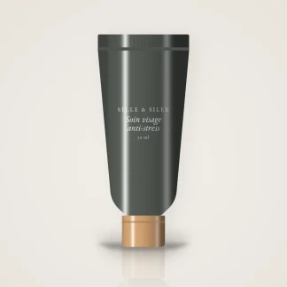 Soin visage anti-stress à la réglisse pour homme – Selle & Silex, tube 50 ml