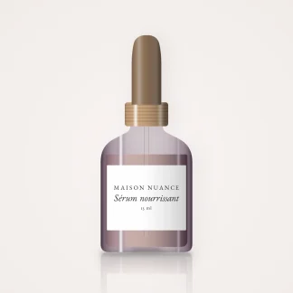 Sérum nourrissant à l'acide lactique – Maison Nuance, flacon compte-gouttes 15 ml