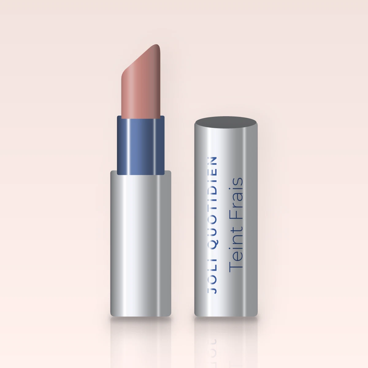 Rouge à lèvres Teint Frais à l'huile de macadamia – Joli Quotidien, étui 3,5 g, teinte 02 Nude rosé