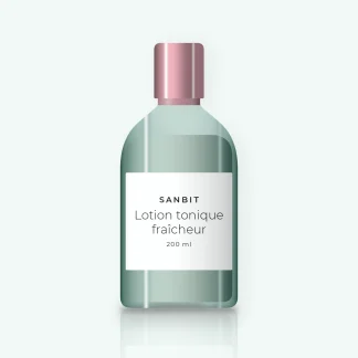 Lotion tonique fraîcheur à l'acide lactique – Sanbit, flacon 200 ml