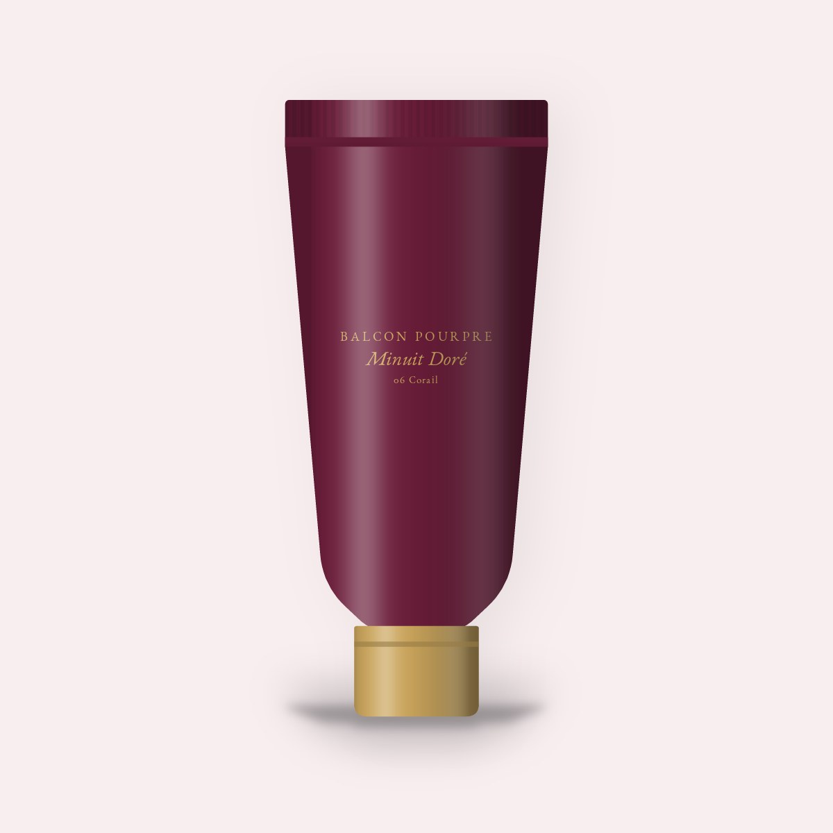 Gloss longue tenue Minuit Doré – Balcon Pourpre, tube 6 ml, teinte 06 Corail