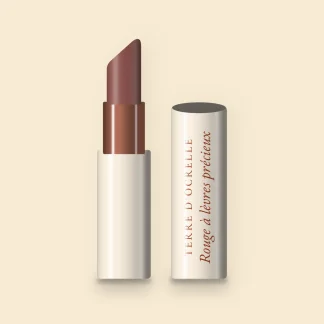 Rouge à lèvres précieux à l'huile de framboise – Terre d'Ocrelle, étui 3,5 g, teinte 32 Brun rosé
