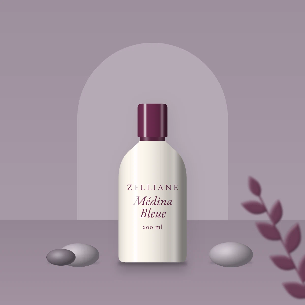 Médina Bleue nettoyant visage doux – Zelliane, photo d'ambiance