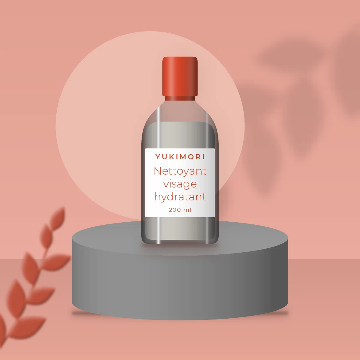 Nettoyant visage hydratant à l'extrait d'hamamélis – Yukimori, photo d'ambiance
