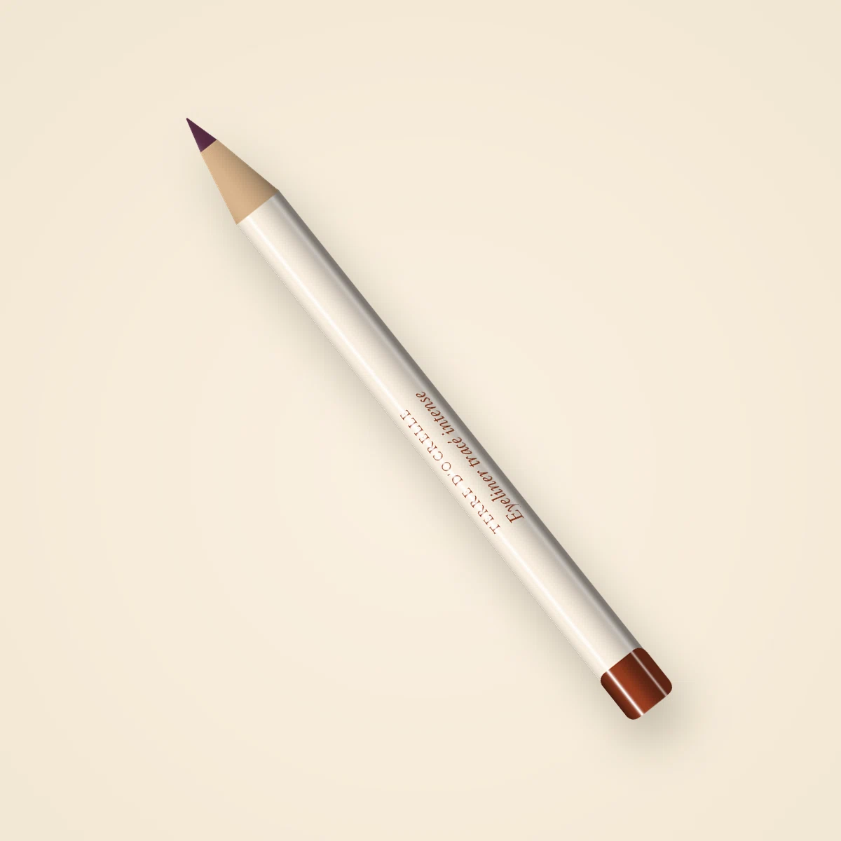 Eyeliner tracé intense à la cire de tournesol – Terre d'Ocrelle, crayon 0,3 g, teinte Prune