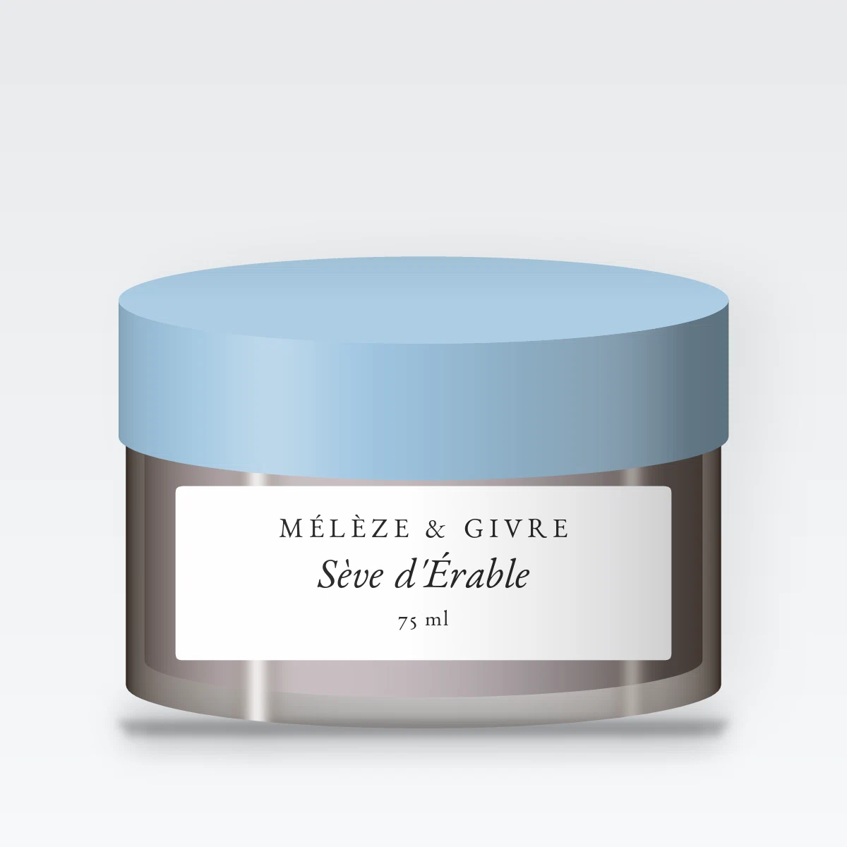 Crème coiffante Sève d'Érable à la cire de riz – Mélèze & Givre, pot 75 ml