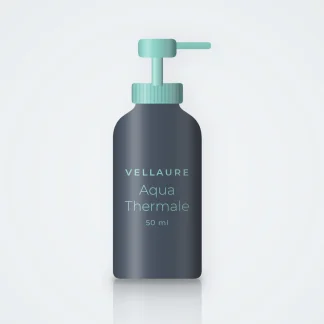 Crème solaire visage toucher sec Aqua Thermale SPF 30 – Vellaure, flacon-pompe 50 ml