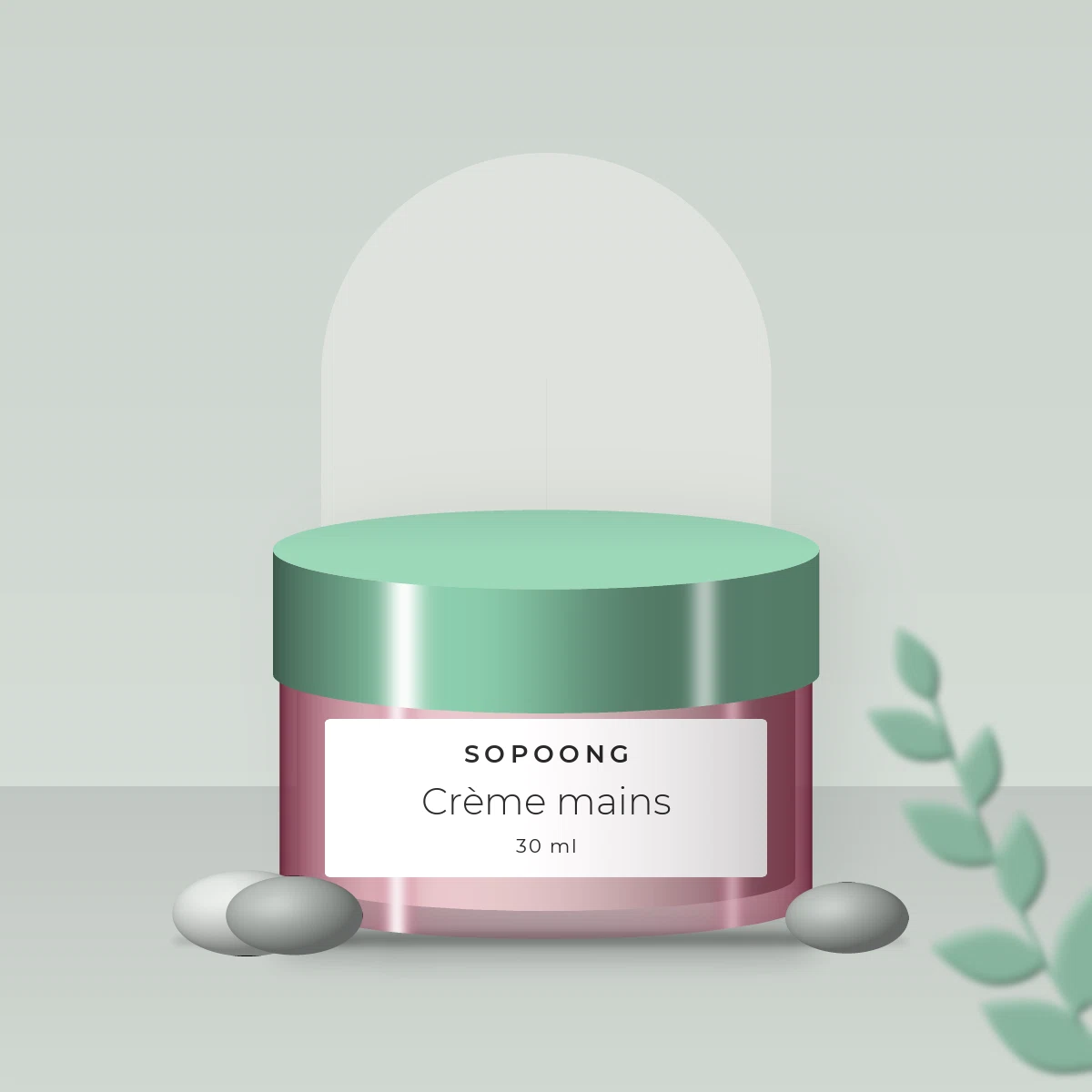 Crème mains anti-dessèchement à la provitamine B5 – Sopoong, photo d'ambiance