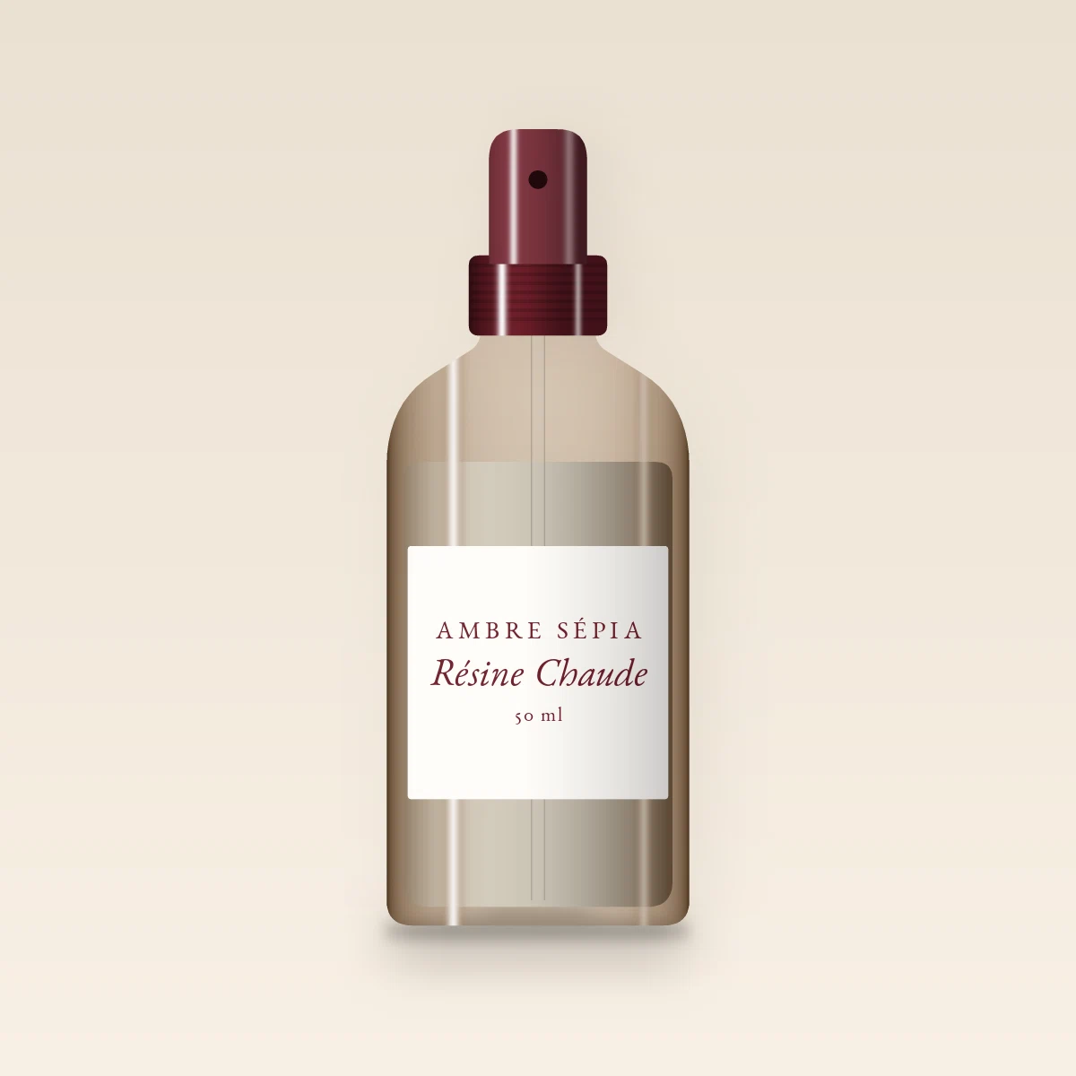 Déodorant Résine Chaude à l'argile blanche – Ambre Sépia, flacon spray 50 ml