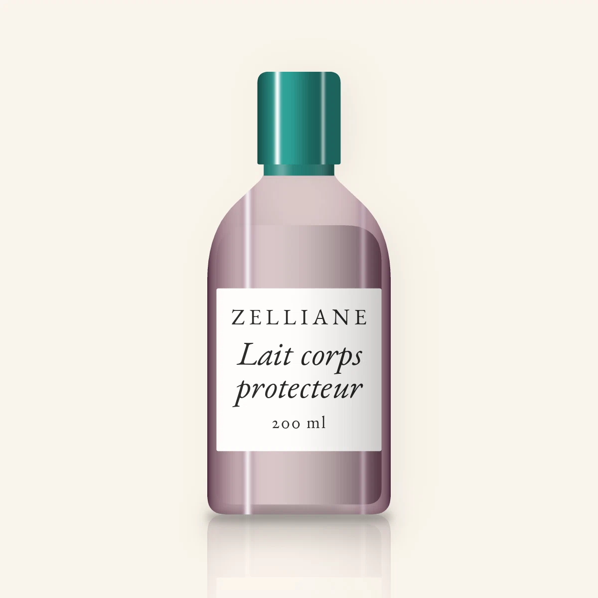 Lait corps protecteur à l'allantoïne – Zelliane, flacon 200 ml