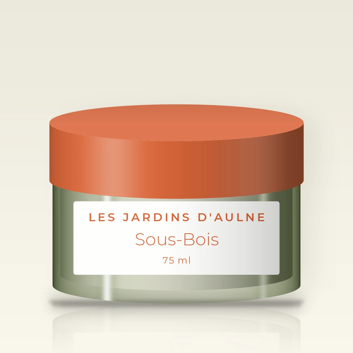 Crème hydratante de jour Sous-Bois – Les Jardins d'Aulne, pot 75 ml