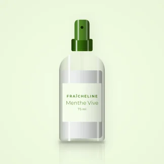 Déodorant Menthe Vive au yuzu – Fraîcheline, flacon spray 75 ml